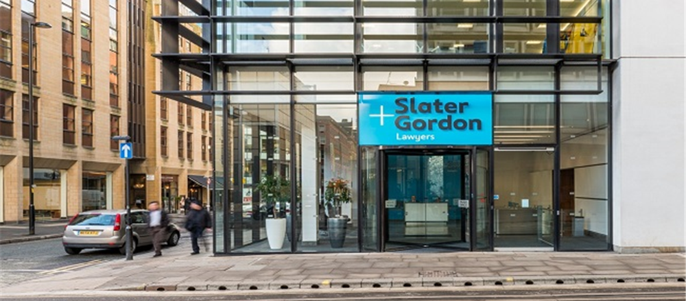 Why did the stock price of the embattled law firm Slater & Gordon Ltd surge high?