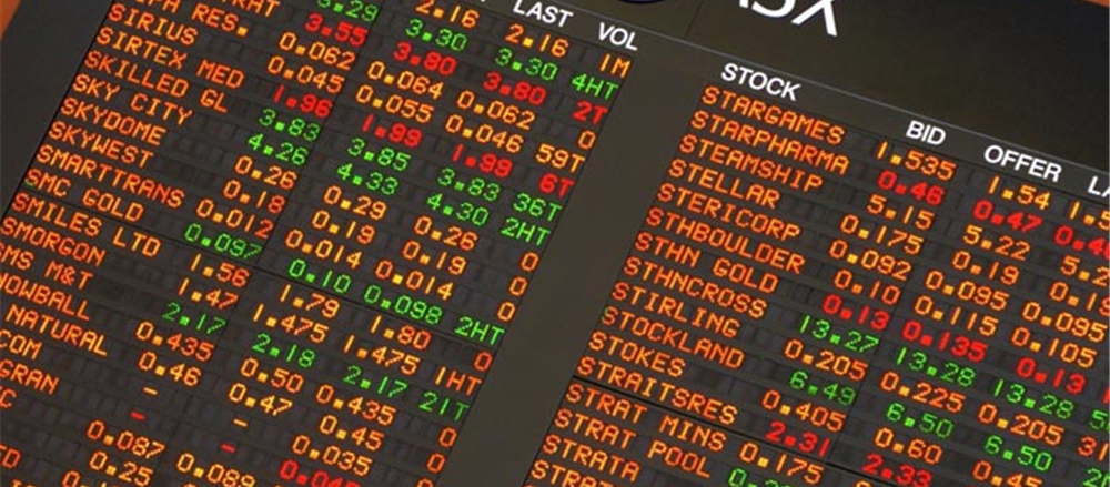 Technology One and Regis Resources are falling 